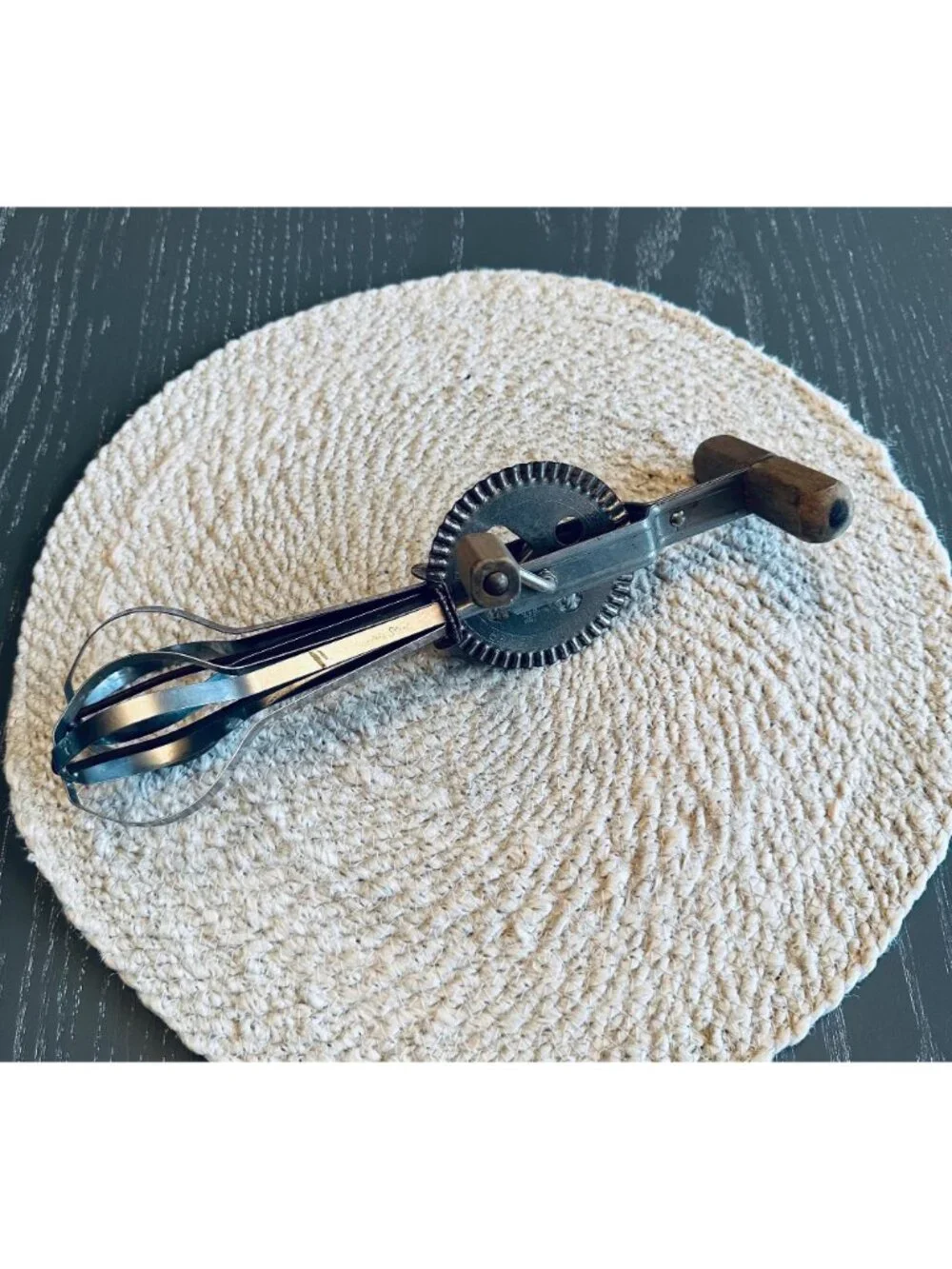 ECKO Egg Beater A & J Super Center Drive Hand Mixer Rustic Kitchen Baking Tool